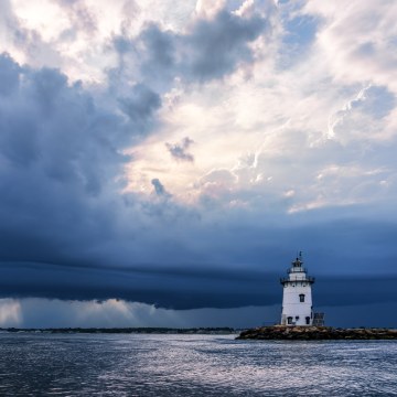 Saybrook Breakwater Lighthouse, Old Saybrook, Connecticut (CT)