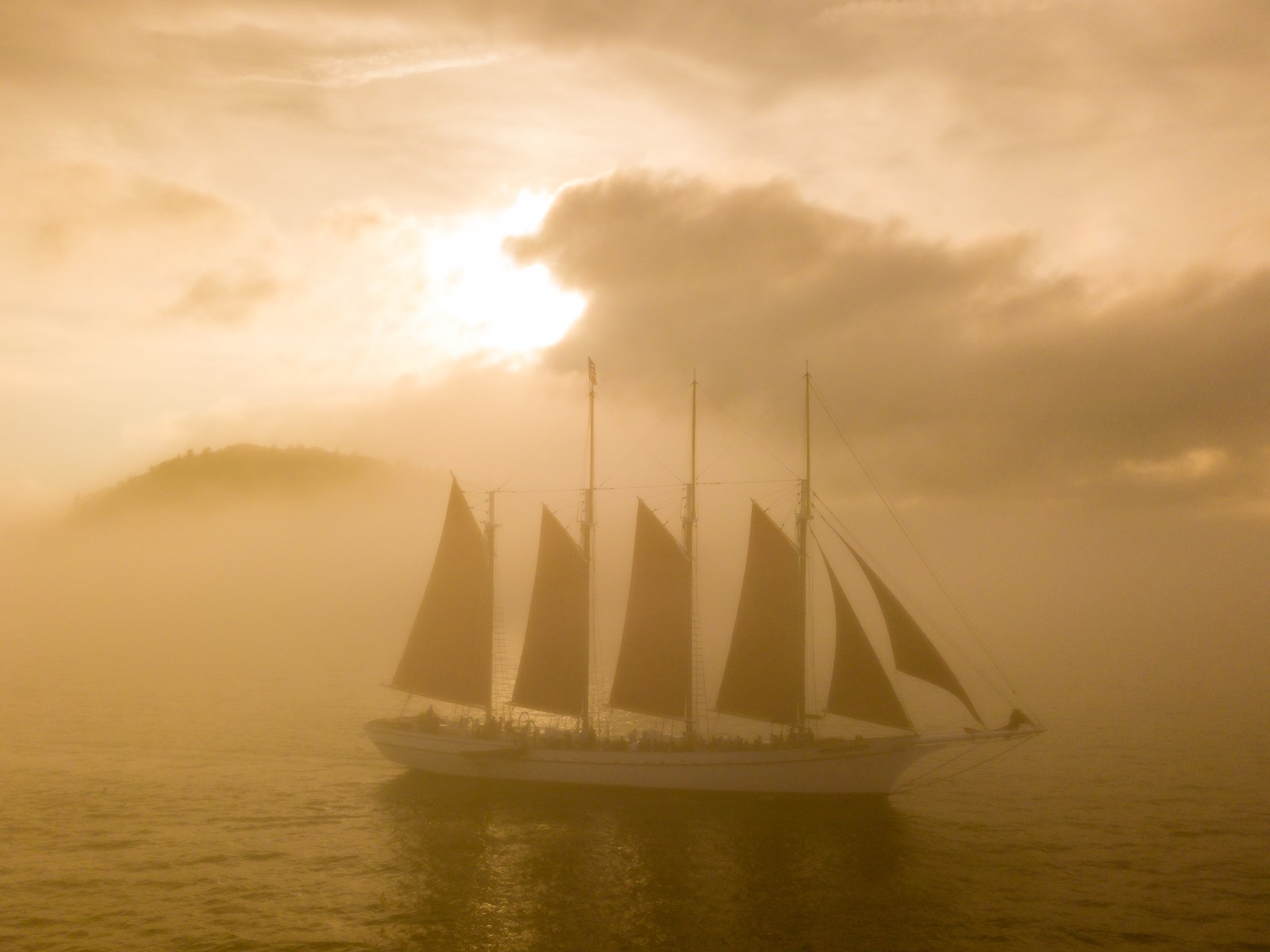 Schooner Margaret Todd in Bar Harbor near Acadia National Park, Maine (ME)