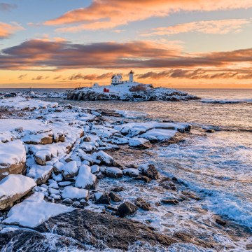 Nubble Light in York, Maine (ME)